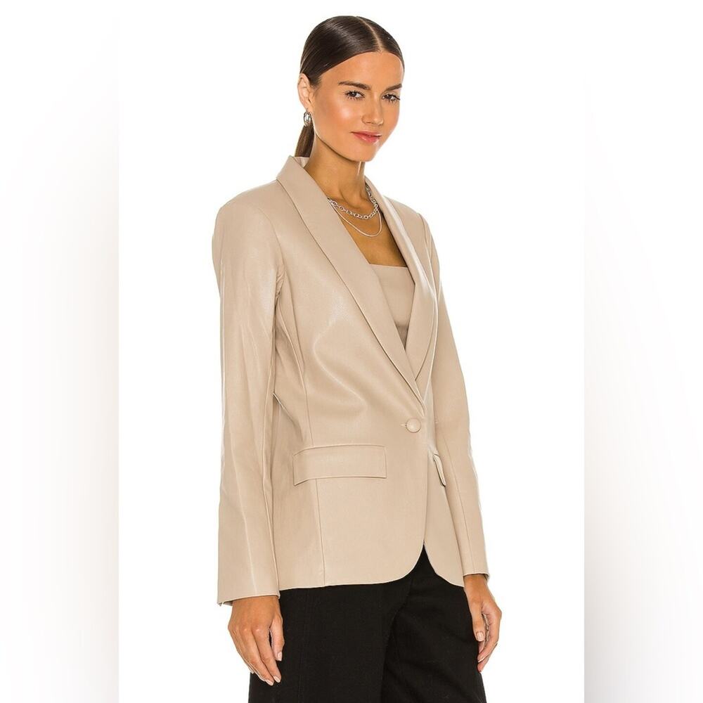 Amanda Uprichard Tan Jane Blazer Size Small - Picture 4 of 16